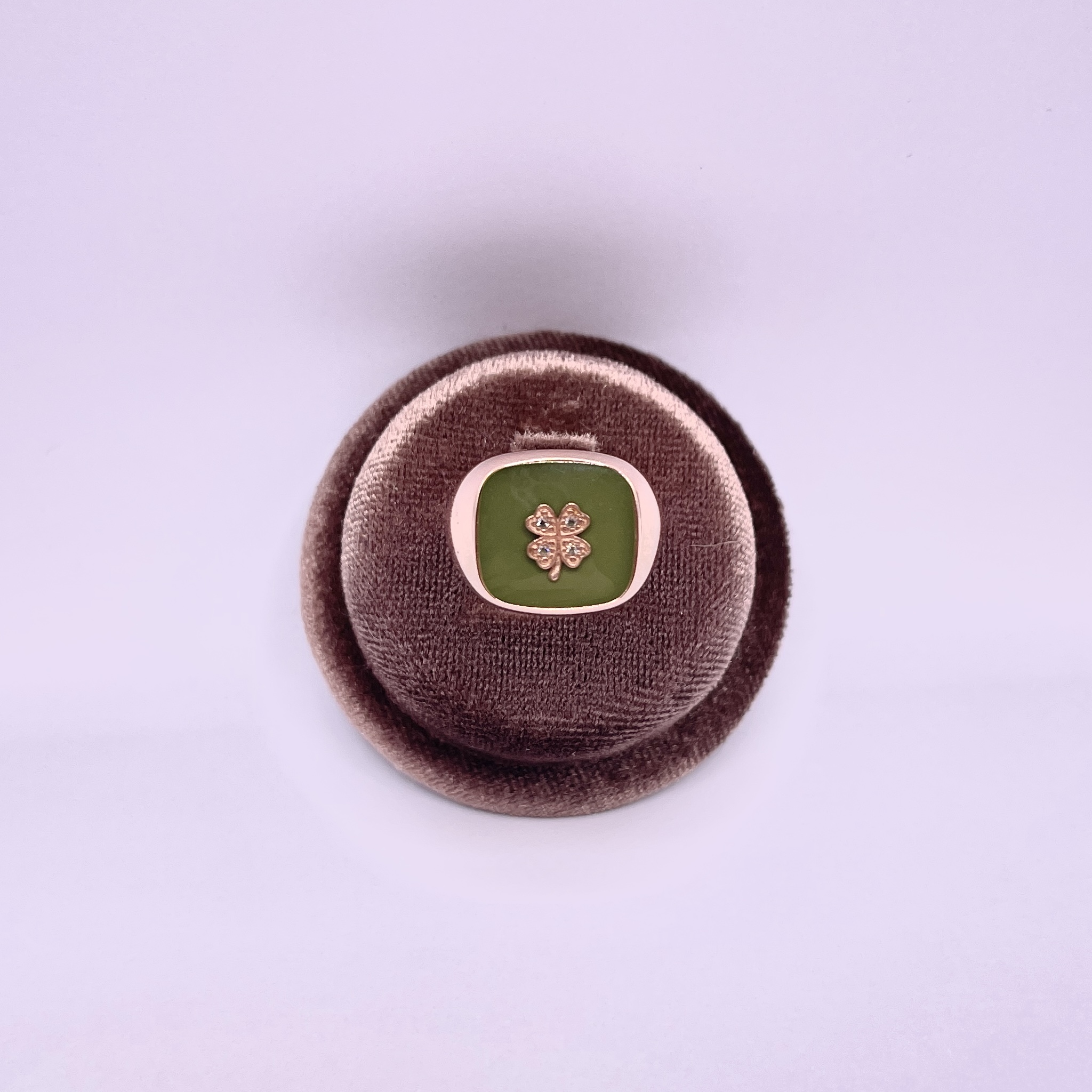Anello Chevalier smaltato