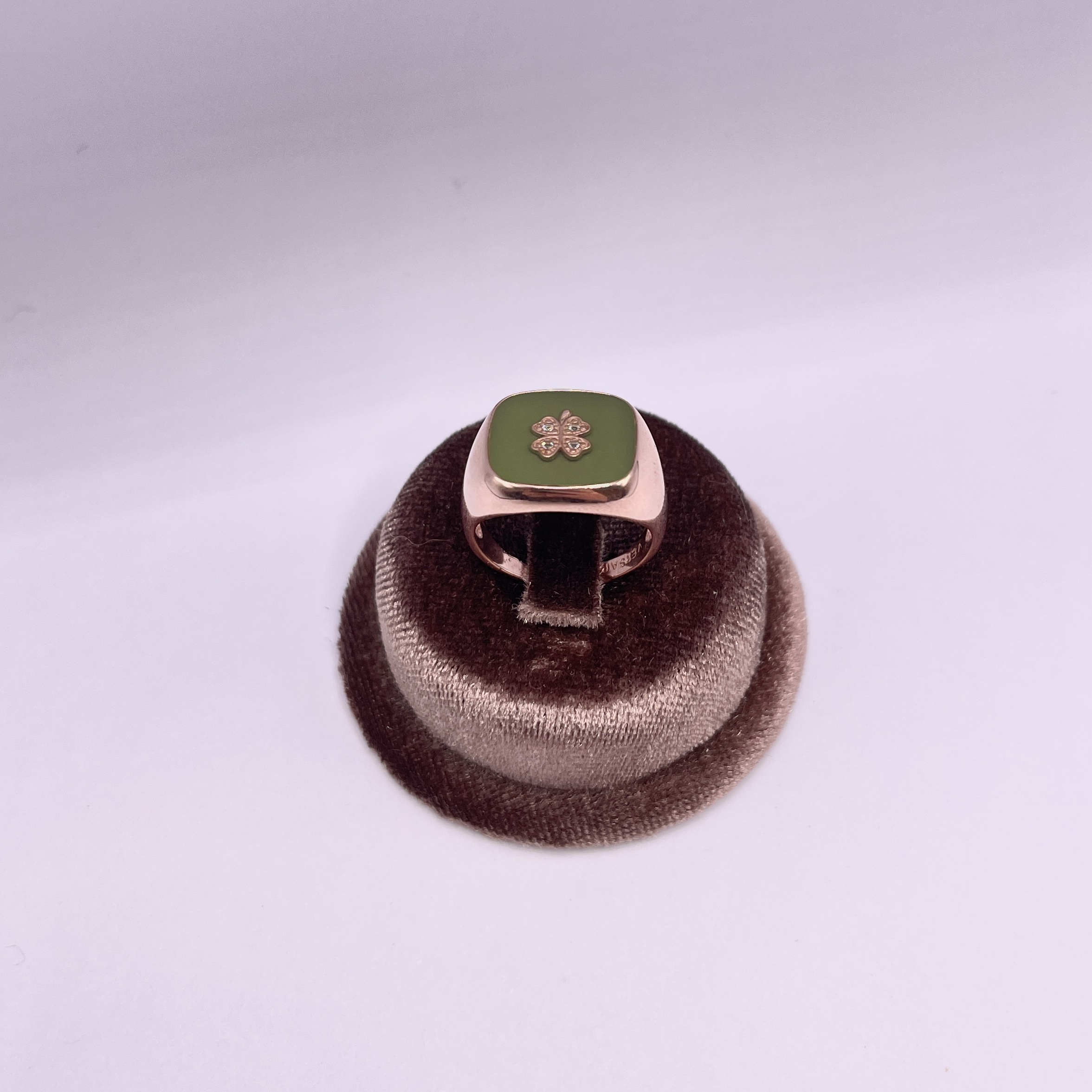 Anello Chevalier smaltato - immagine 2